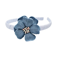 Alice Headband | Denim Flower