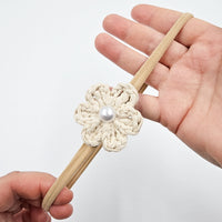Boho Crochet Flower Baby Headband