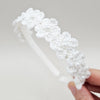 Crochet Pearl Daisy Alice Headband