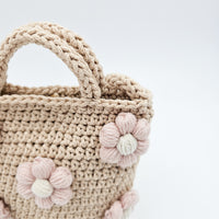 Crochet Puff Daisy Toddler Bag