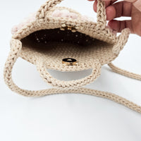 Crochet Puff Daisy Toddler Bag