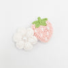Crochet Strawberry Daisy Duck Hair Clip