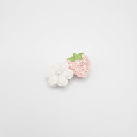 Crochet Strawberry Daisy Duck Hair Clip
