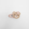 Crochet Teddy Bear Snap Hair Clip