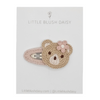 Crochet Teddy Bear Snap Hair Clip