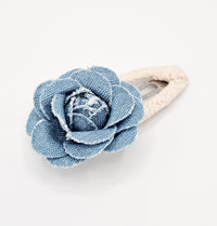 Hair Clip | Denim Rose