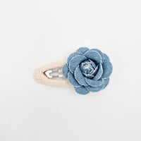 Hair Clip | Denim Rose