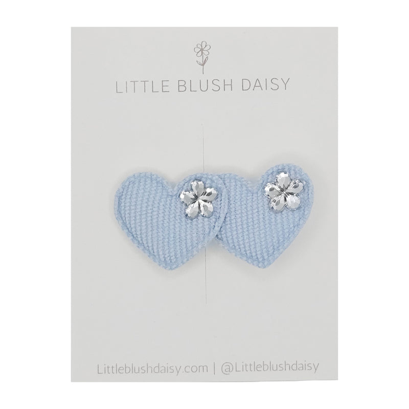 Jewel Heart Duck Hair Clip