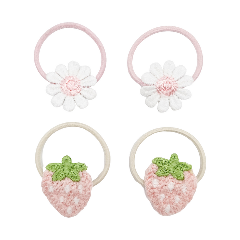 Mini Ponies | Strawberry & Daisy elastics