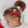 Crochet Strawberry Snap Hair Clip