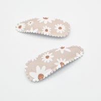 Boho Daisy Snap Hair Clips