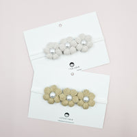Baby Headband Crochet Pearl Puff Hair Accessory