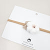 Newborn Headband Crochet Beaded White Puff Daisy Hair Accessory