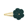 Crochet Daisy Snap Hair Clip