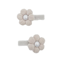 Pearl Puff Daisy Duck Clips