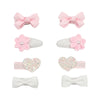 Mini Pink Hair Clip Set Multipack