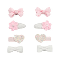 Mini Pink Hair Clip Set Multipack