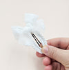 Ditsy Tulle Bow Crochet Hair Clip