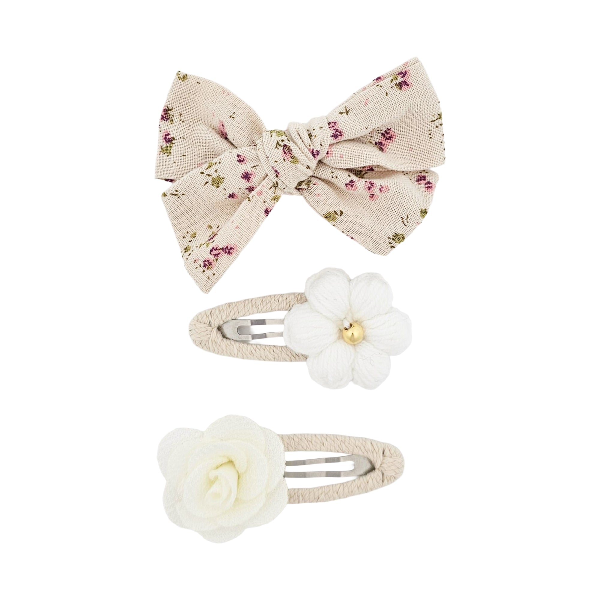 Vintage Floral Hair clip Set
