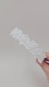 Crochet Pearl Daisy Alice Headband