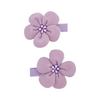 Jewel Flower Snap Hair Clips