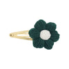 Crochet Puff Daisy Snap Hair Clip
