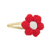 Crochet Puff Daisy Snap Hair Clip