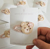 Crochet Teddy Bear Snap Hair Clip