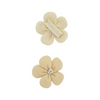 Pastel Yellow Flower Snap Hair Clips